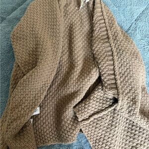 LOFT Textured Knit Cardigan - Brown